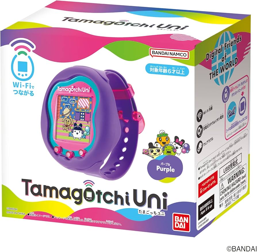 Tamagotchi Uni 紫色 腕時計型 動作確認済 Tamagotchi Uni Monster