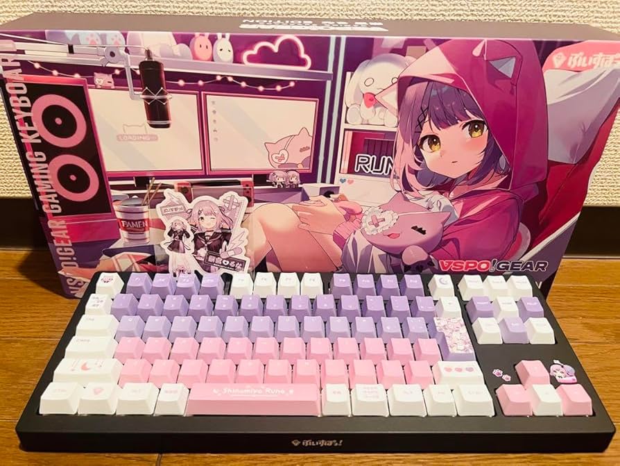 VSPO! GEAR ゲーミングキーボード 紫宮るな VSPO! GEAR ゲーミング