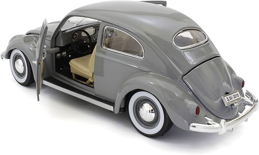 Amazon | Bburago 1/18 VW ビートル 1955 グレイ 完成品 | ミニカー