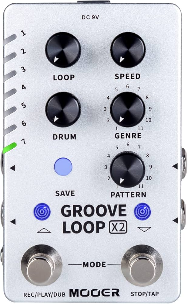 Amazon.com: MOOER Groove Looper Pedal Drum Machine Stereo Guitar