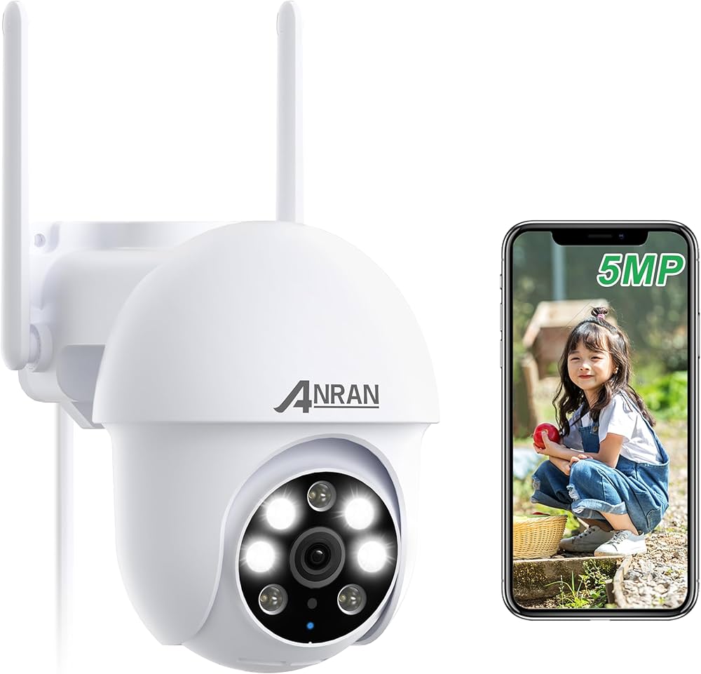 Amazon.co.jp: ANRAN Security Camera, Outdoor, Wireless 5 MP, 5 MP