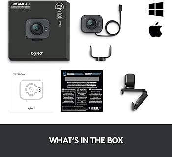 Amazon.com: Logitech 2022 StreamCam 1080P HD 60fps Streaming