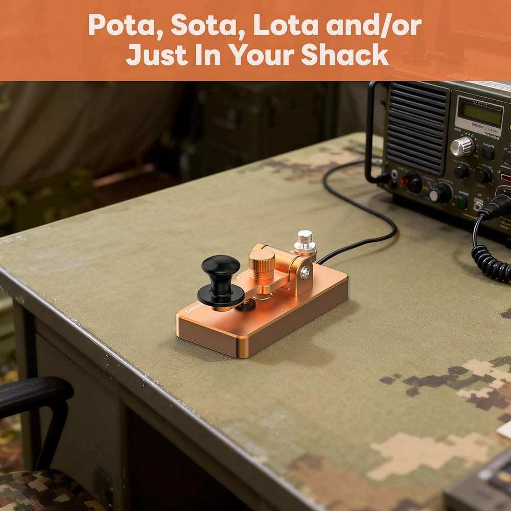 Amazon.co.jp: PUTIKEEG アマチュア無線 電鍵 パドル モールス信号
