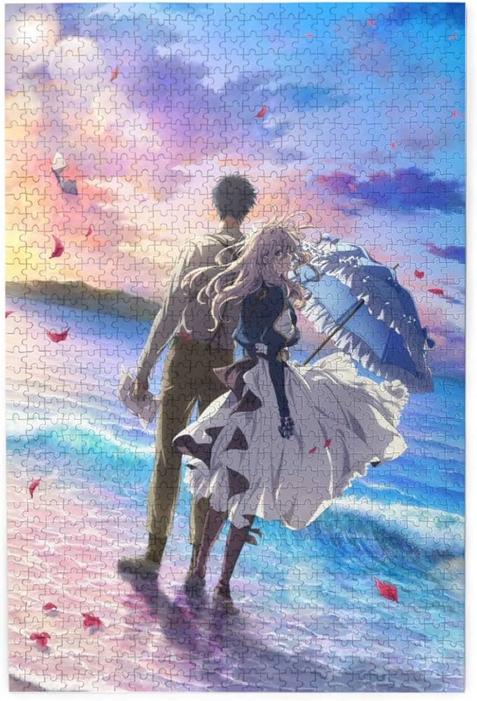 Amazon.co.jp: ジグソーパズル ヴァイオレットエヴァーガーデン 木製