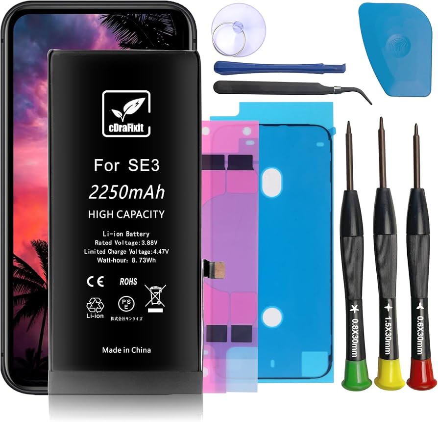 Amazon | cDraFixit For iPhone SE3 第3世代 バッテリー 交換キット