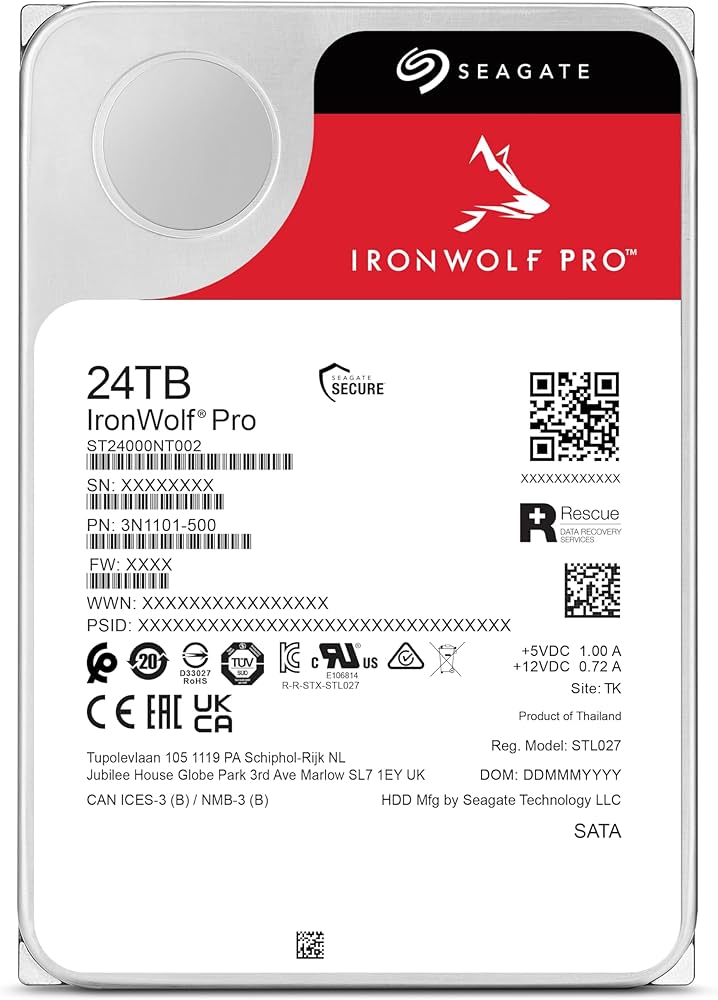 Amazon.com: Seagate IronWolf Pro 24TB Enterprise NAS Internal HDD