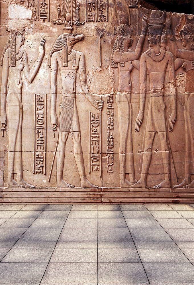 エジプト壁画彫刻 】 石灰岩断片 コレクター放出 エジプト壁画彫刻