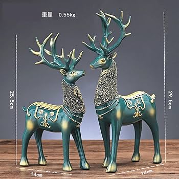 鹿 臥鹿 梅花鹿 銅器 装飾品 工芸品 美術品 置 美術品 銅製 留金 鹿 茶