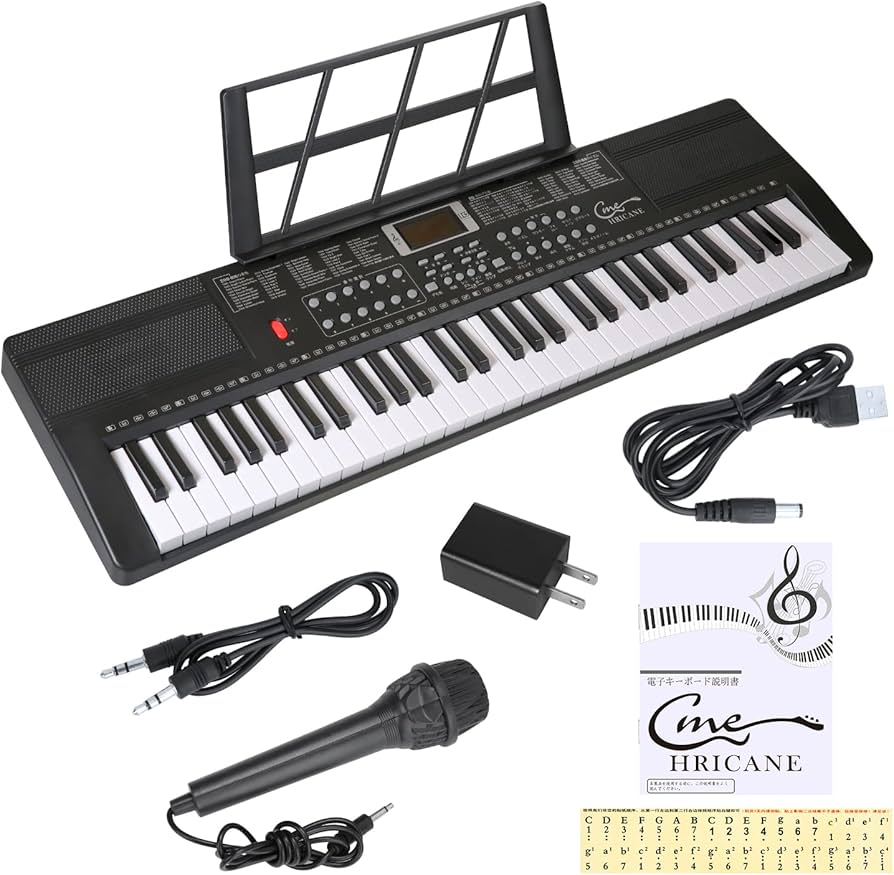 Amazon.co.jp: Hricane キーボード ピアノ 電子ピアノ 61鍵盤 200種類