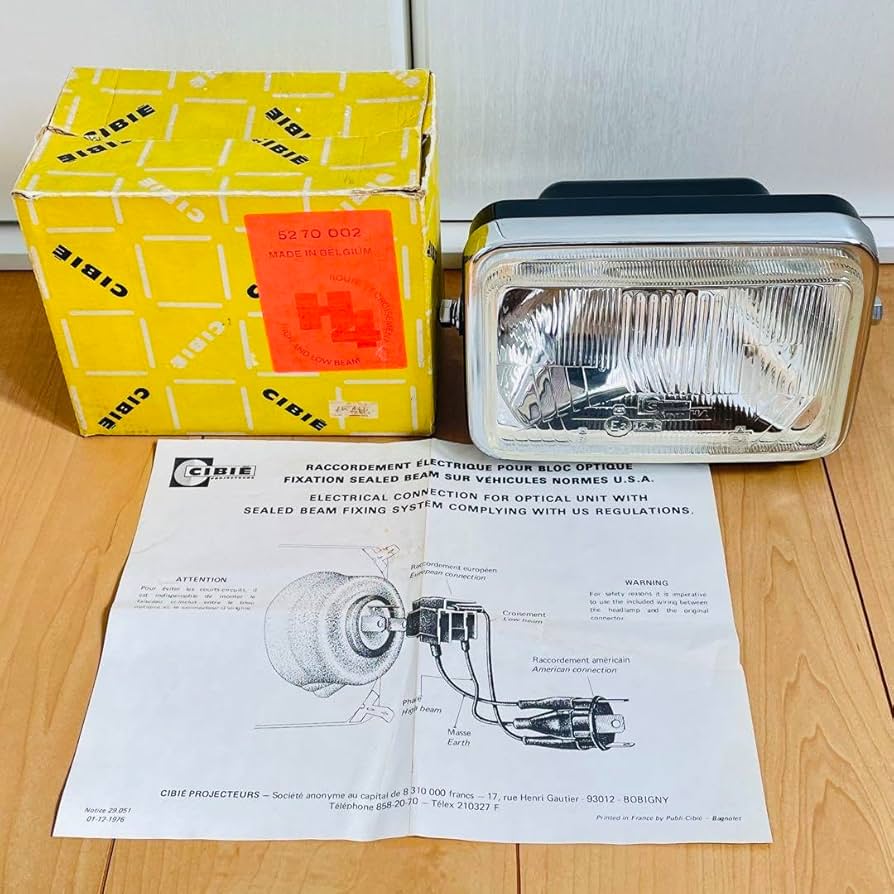 Amazon.co.jp: シビエ CIBIE 角型 ヘッドライト CBR400F 当時物 角目