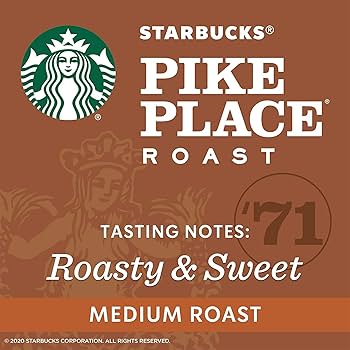 Amazon.com : Starbucks Pike Place Roast Coffee, Medium Roast Whole