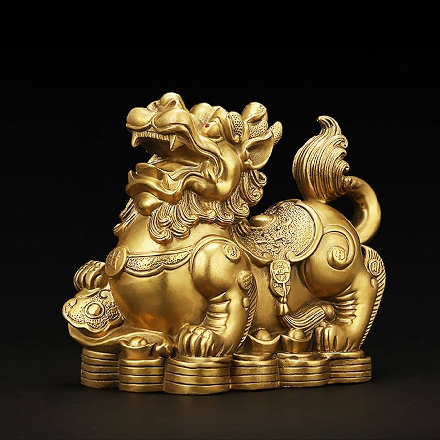 中国古美術 貔貅 嘉慶通寶蝙蝠 瑞獣文 縁起古銅急須 金運招来 書道具