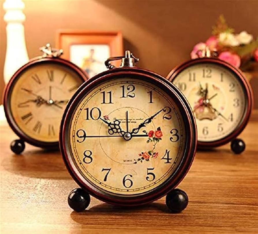 Amazon.co.jp: アンティーク風 置き時計 オシャレな 目覚まし時計