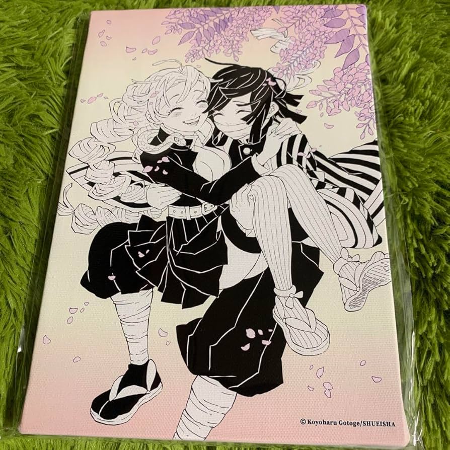 鬼滅の刃原画展デザインアートボード甘露寺蜜璃伊黒小芭内おばみつ新品