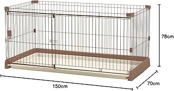 Amazon | リッチェル ペット用 お掃除簡単サークル 150cm x 80cm