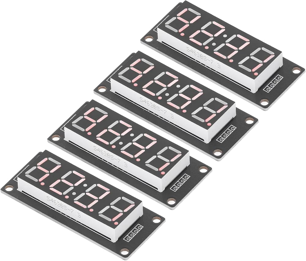 Amazon.co.jp: 4セット tm1637 4桁 7セグメント 0.56インチ 4桁