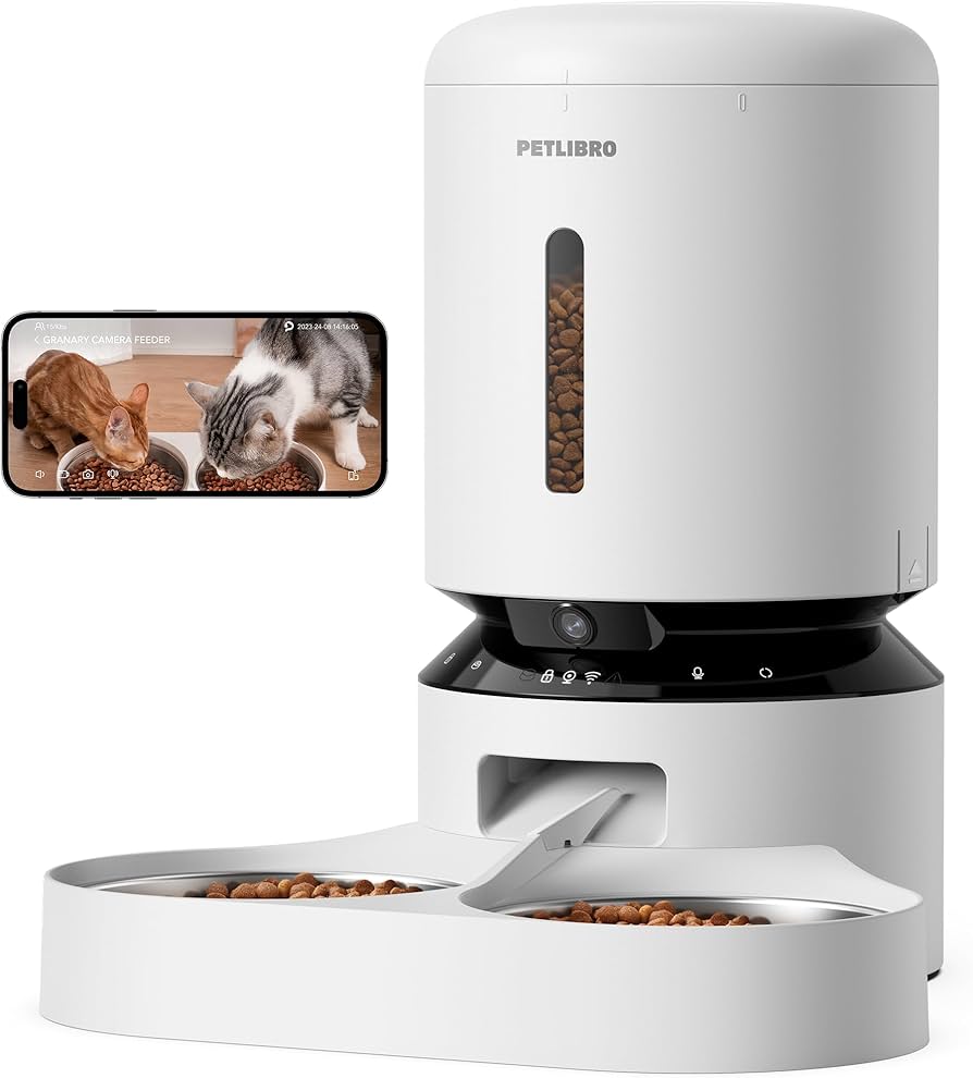 Amazon | PETLIBRO 自動給餌器 猫 犬 カメラ付き 1080P スマホ遠隔操作