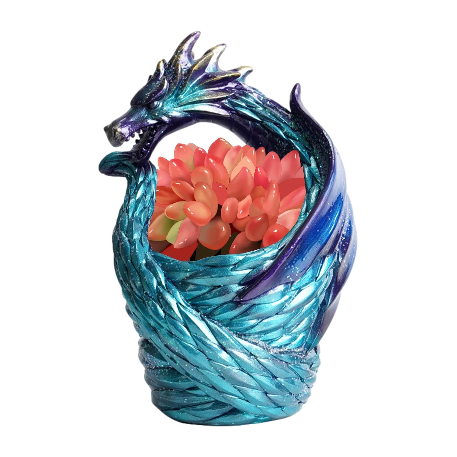 Amazon.co.jp: 花瓶 - 装飾的な龍の形の花瓶、携帯用花瓶 |装飾