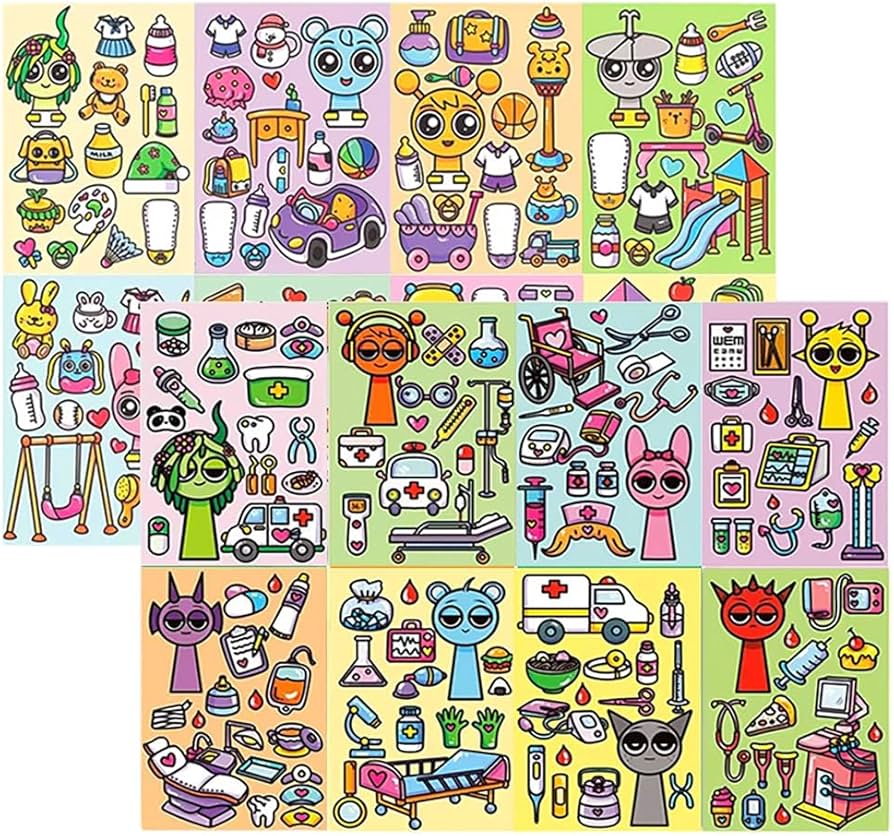 Amazon | スプランキー ステッカー シール 顔入れ替え 子供