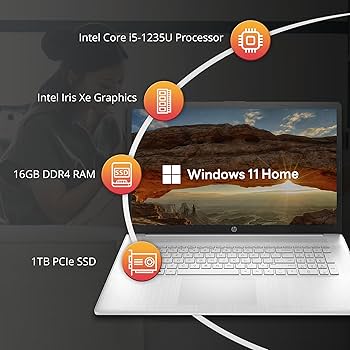 Amazon.com: HP 17.3'' FHD Business Laptop, Intel Core i5-1235U