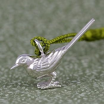 Amazon.co.jp: [梅都工房] 根付 銀製 鶺鴒・セキレイ 作品 : 家電＆カメラ