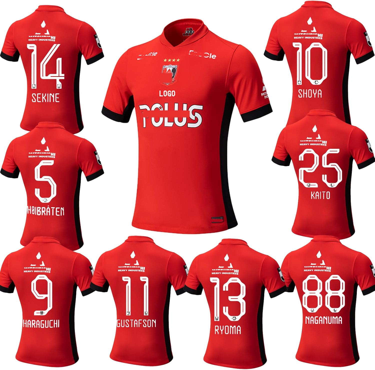 ロ*ノ様 浦和レッズ 25シーズン1stユニフォームXL 渡邊選手 #13 ロ*