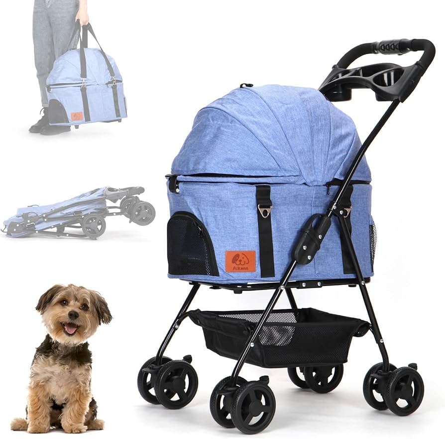 Aikenn分離式 ペットカート 4輪360°回転 猫犬兼用 軽量 取り外し可