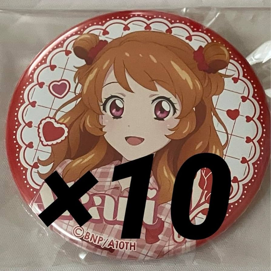 アイカツ 大空あかり Link Ribbon 缶バッジ リンクリボン 24個