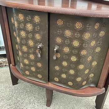 昭和レトロ 木製コールキャビネット コーナーラック 飾り棚 古家具