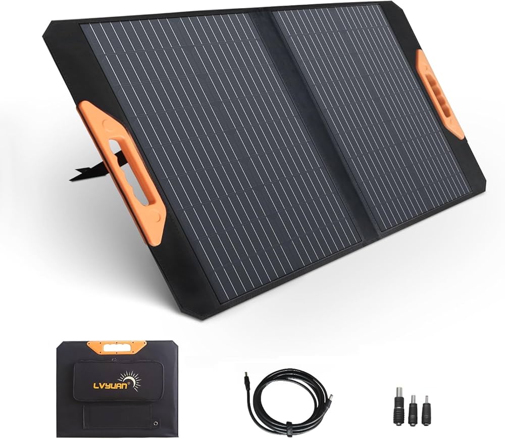 LVYUAN(リョクエン)400W 折り畳み式 ソーラーパネル - LVYUAN