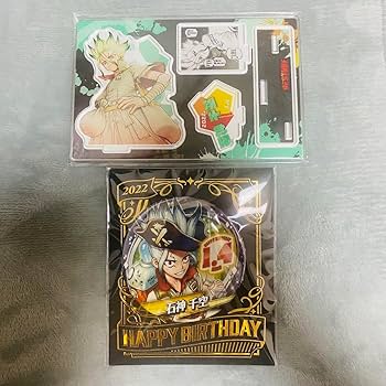 Dr.STONE マルイ バースデー 家族写真 缶バッジ アクスタ 石神千空