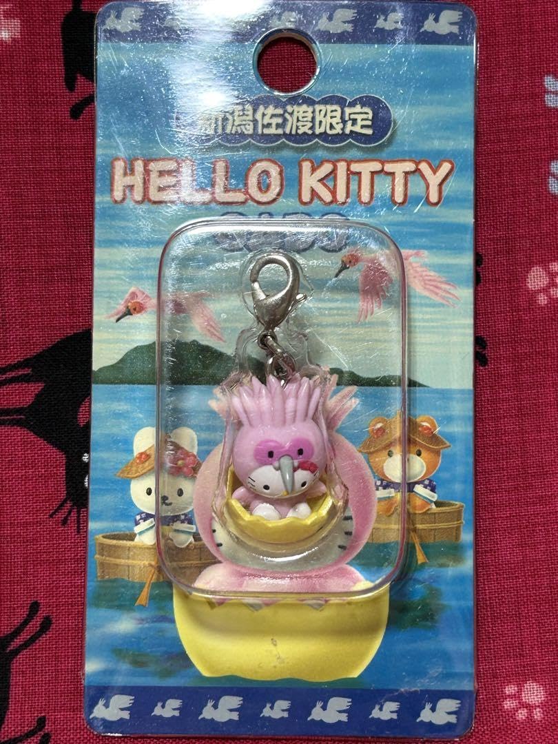 ご当地キティ 新潟・佐渡地域限定 朱鷺 ストラップ ご当地キティ 新潟