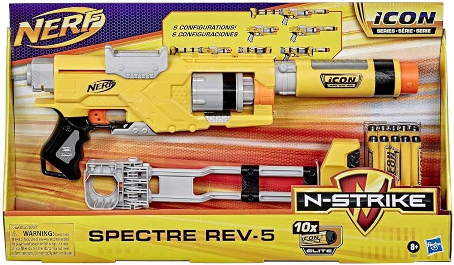 Amazon.co.jp: NERF N-ストライク スペクトレREV -5ダートブラスター