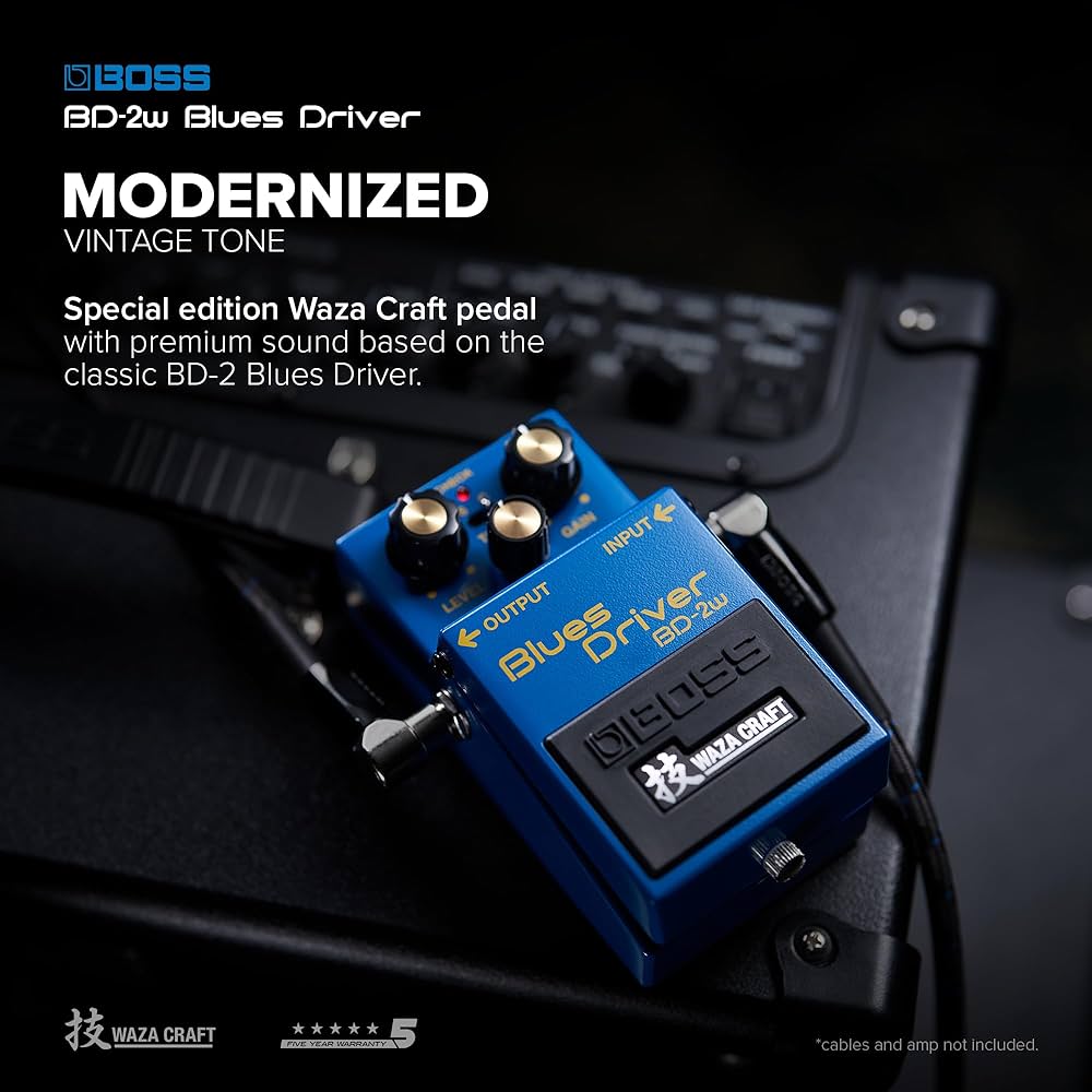 BOSS BD-2W Blues Driver | Premium Waza Craft Guitar Effect Pedal