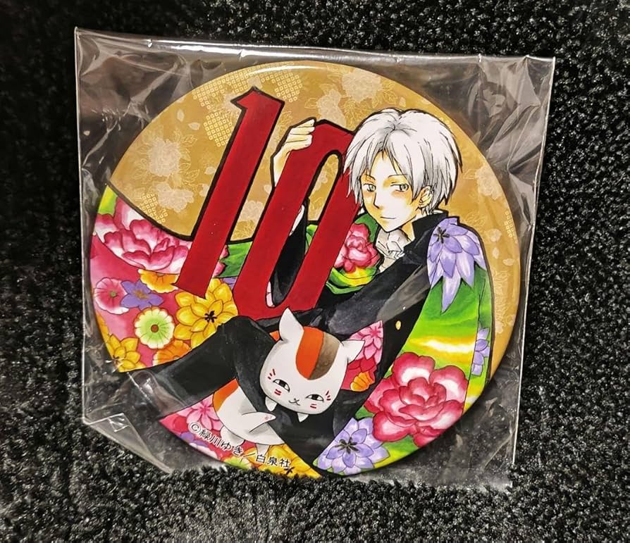 夏目友人帳 10周年 缶バッジ 夏目 貴志