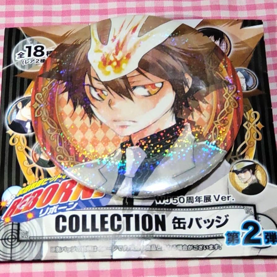 家庭教師ヒットマンREBORN! 缶バッジ 50周年展Ver.第1弾 沢田綱吉 家庭