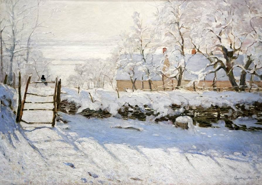 Amazon.co.jp: 世界の名画 モネ かささぎ ジークレー技法高級ポスター