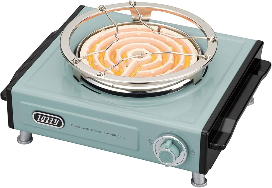 Amazon | 【Toffy/トフィー】 卓上電気こんろ K-SV1 (ペールアクア