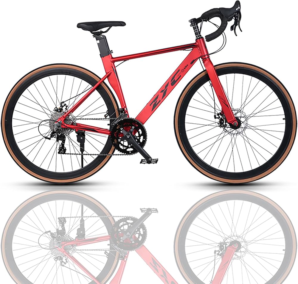 赤x白 700cロードバイク アルミ/18speed