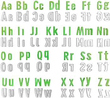 Amazon.co.jp: D.B.J カッティングダイ アルファベット 大文字 小文字