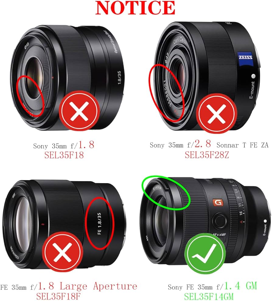 Amazon.com : 67mm Lens Cap Cover for Sony FE 35mm F1.4(Not 1.8) GM
