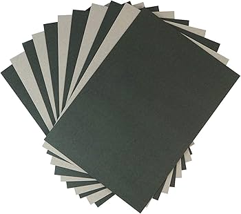 Amazon.co.jp: 黒ボール紙 8号（厚み 約0.52mm） A4サイズ用 台紙