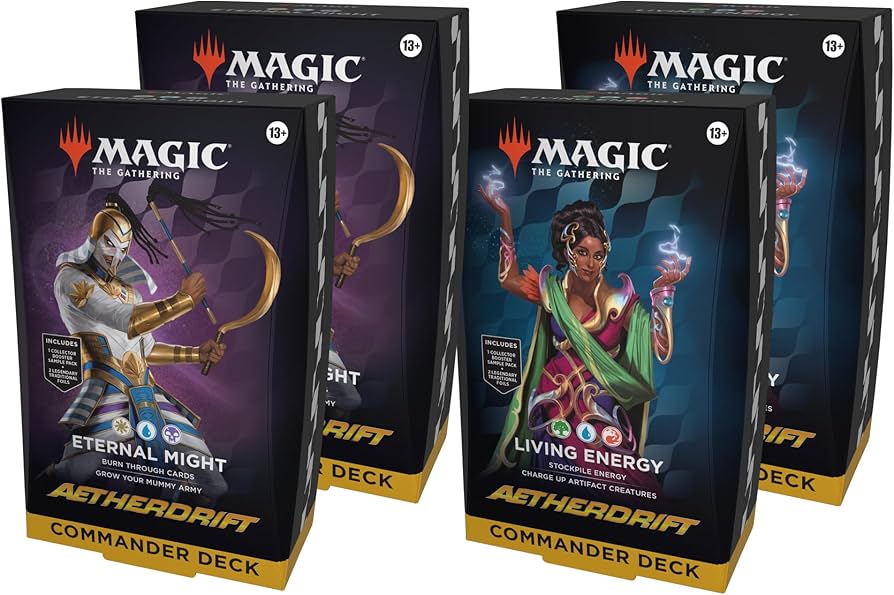 Amazon.com: Magic The Gathering Aetherdrift Commander Deck Bundle