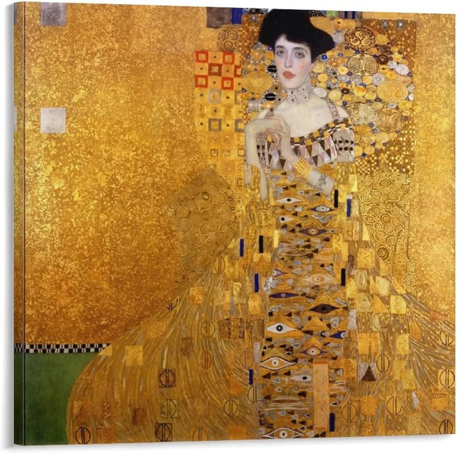 送料無料 Gustav Klimt 愛の絵画 大きなフレーム Gustav Klimt
