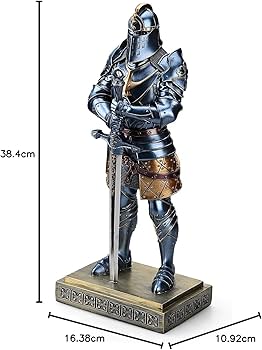 Amazon.co.jp: Amoysanli 中世の騎士像 王のガード 中世の装飾