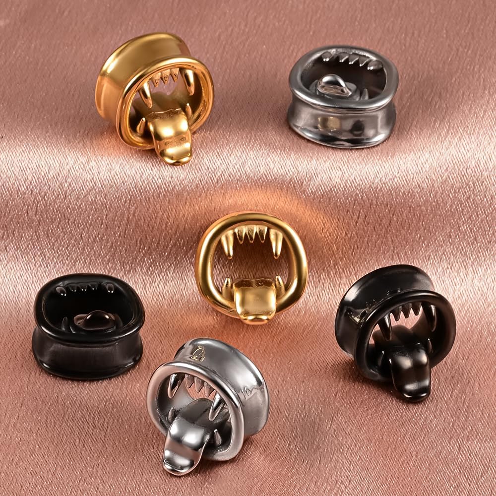 Amazon.com: Atomhole 2PCS Monster Tongue Ear Gauges Tunnels Plugs