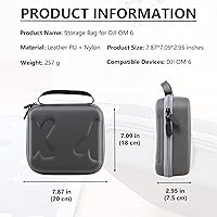 Amazon.com : Flyekist Travel Case for DJI OM 6 - Portable Storage