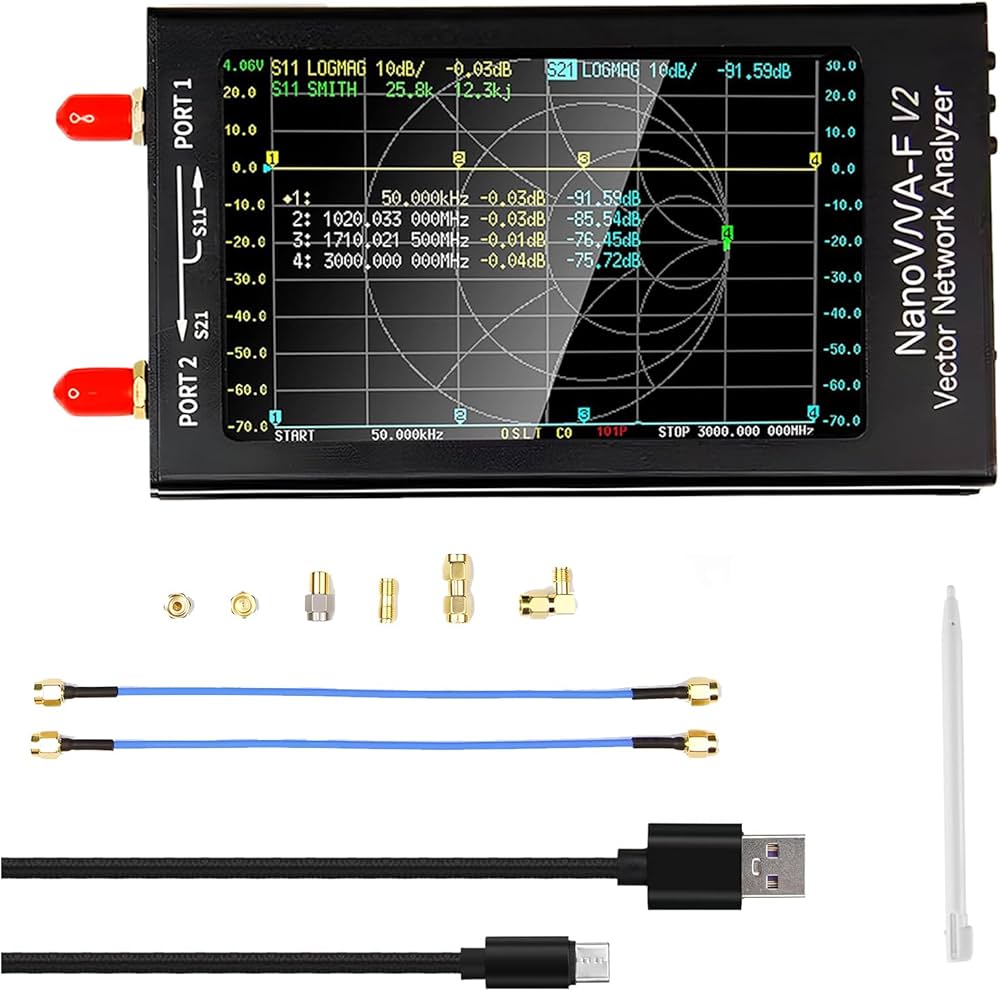 Amazon.co.jp: NanoVNA-F V2 ベクトルネットワークアナライザ、4.3