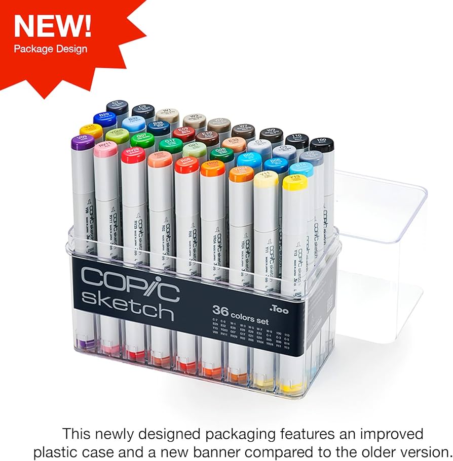 Amazon.co.jp: Too コピック スケッチ 36色セット : 文房具・オフィス用品