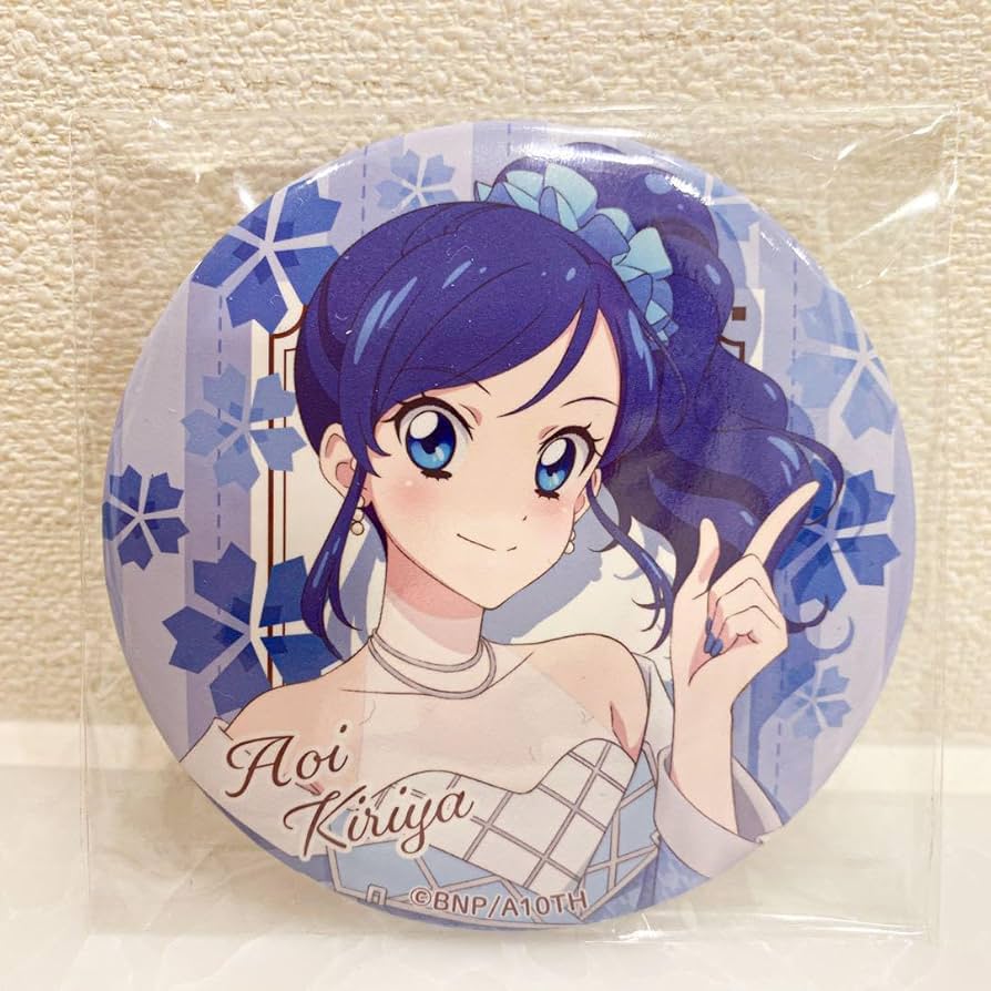 霧矢あおい アイカツ XROUND1 缶バッジ45点 特典カード9点 セット